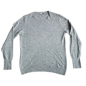 Everlane 100% Cashmere Ribbed Grey Sweater Medium